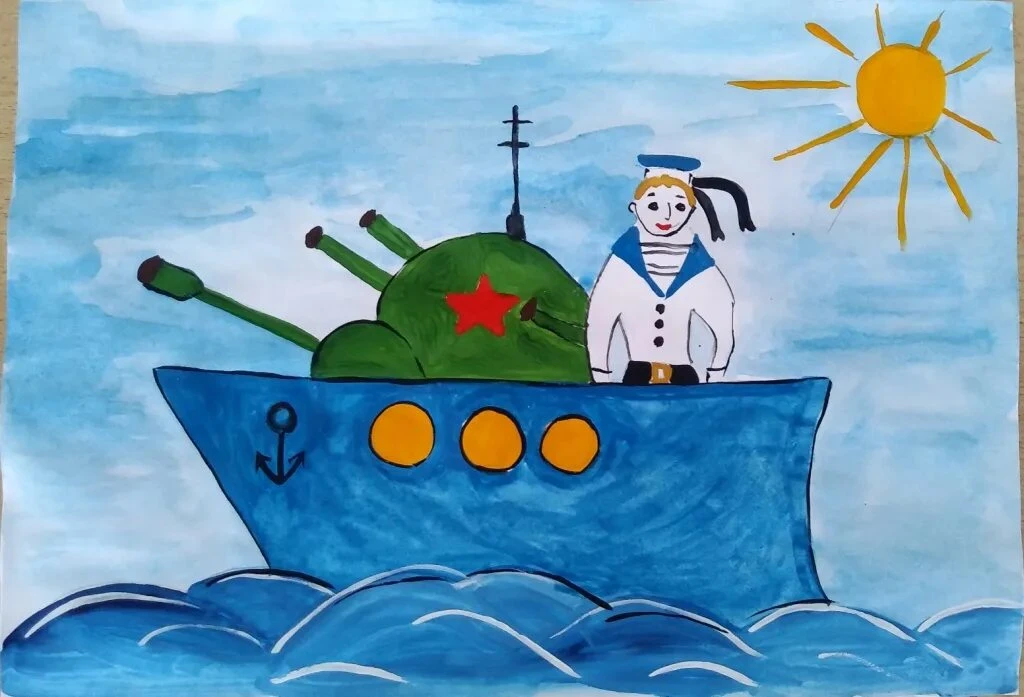**Наши юные художники вышли на «боевой» курс! ✏️🛳️**
21.07.2026г. В ГБОУ СОШ  9 г. Сызрани ко Дню В