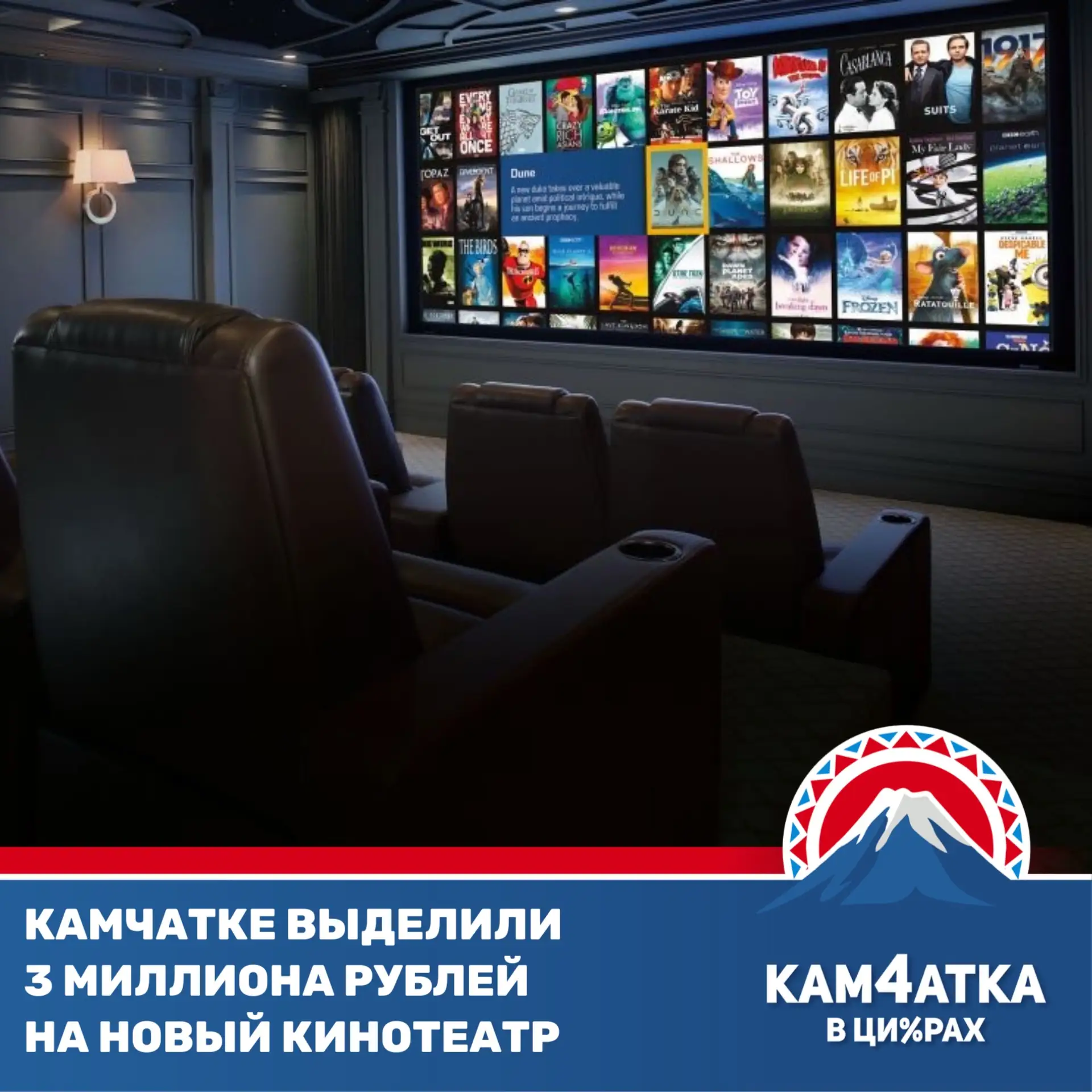 В Мильково появится современный кинозал