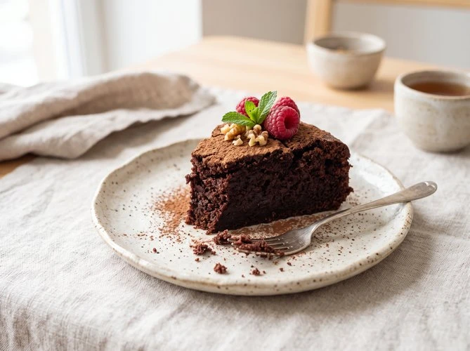 ПП шоколадный пирог на кефире 🍫
