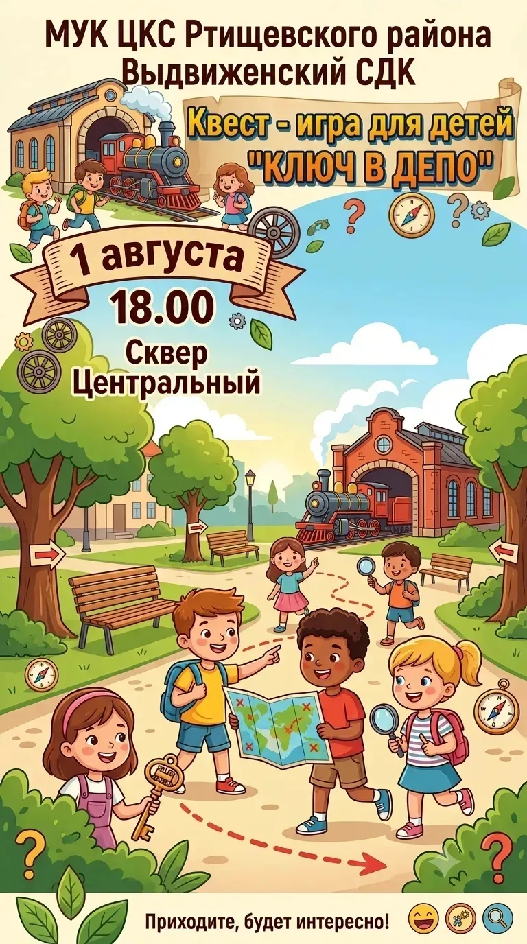 ​1 августа в 18:00 МУК ЦКС Ртищевского района Выдвиженский СДК проводит развлекательно-познавательну