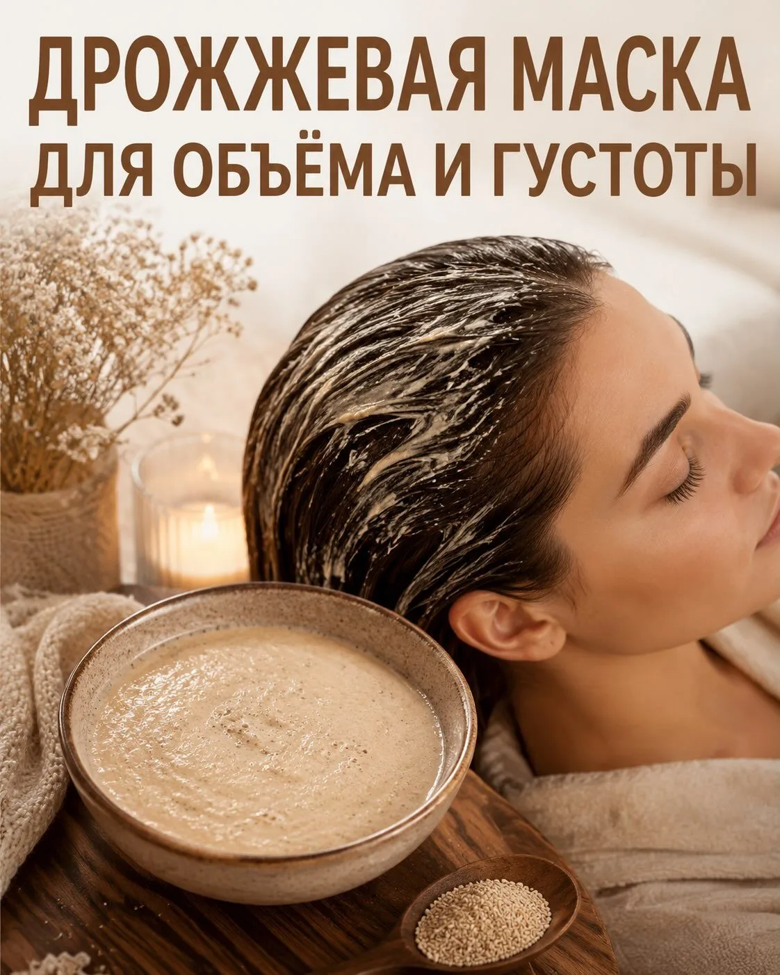 Если хочется добавить волосам объём и сделать их более густыми, попробуйте этот простой...
