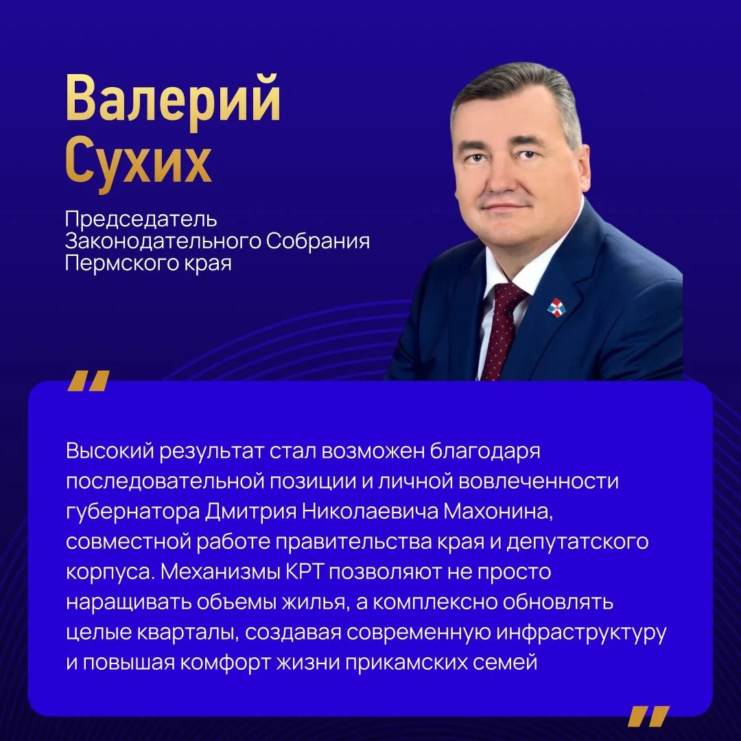 В Прикамье эффективно применяют механизм комплексного развития территорий.
                         