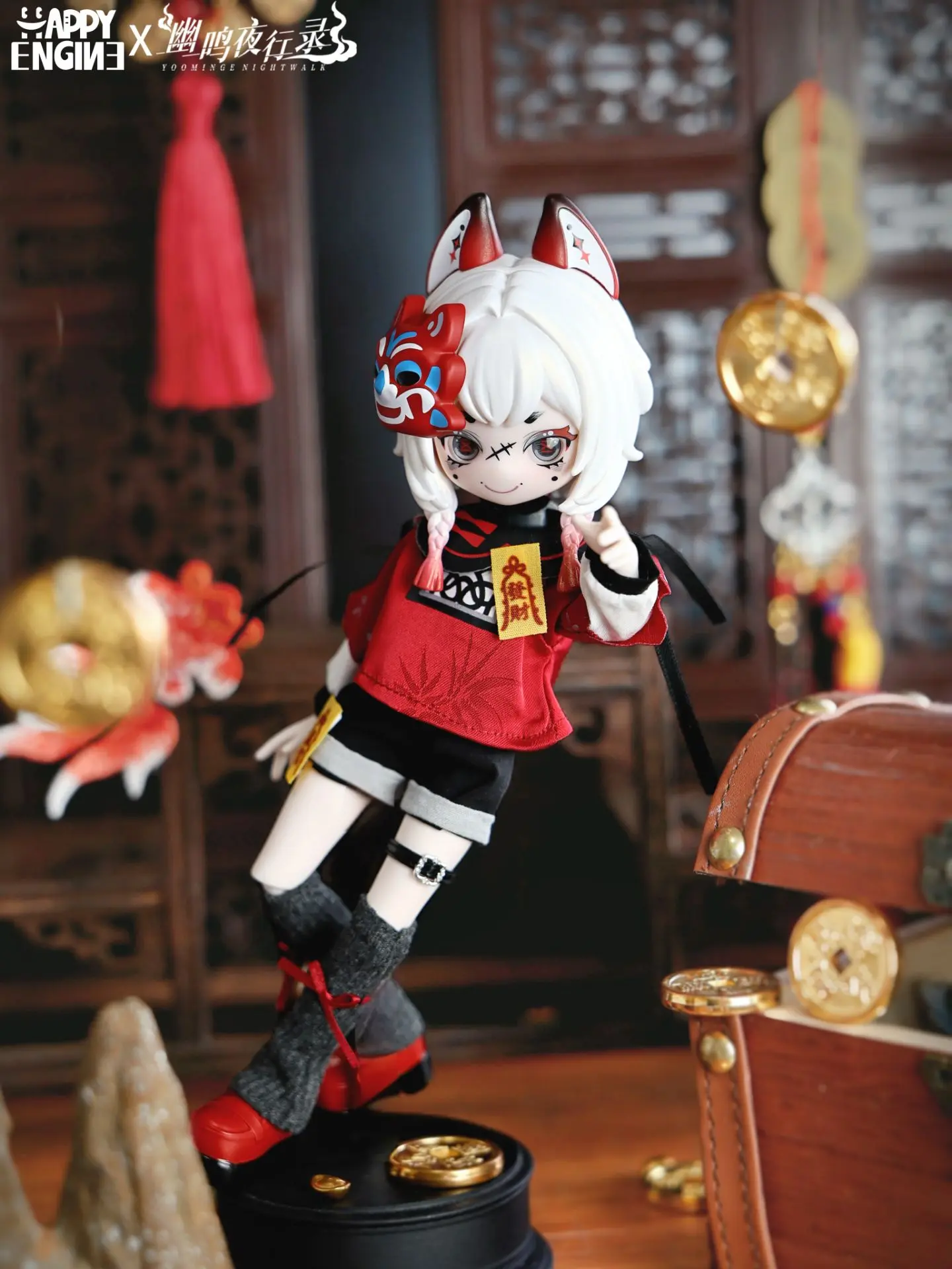YOOMINGE NIGHTWALK · NUO MASK CHILD

#luckyemma #blindbox #happyengine