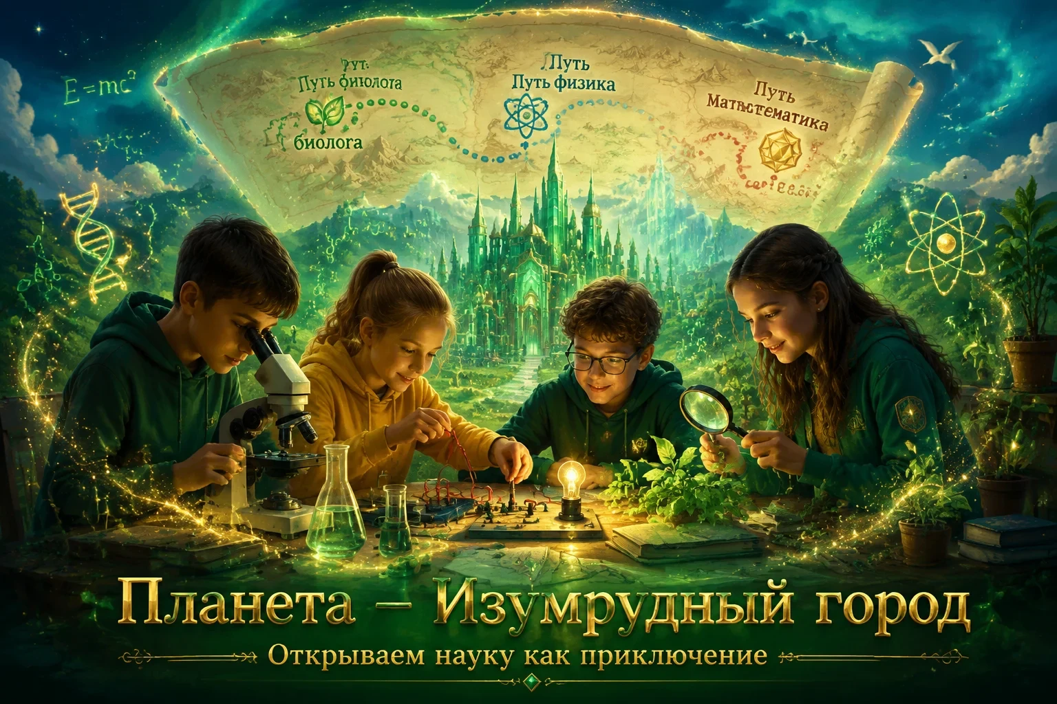 🎉 Приглашаем школьников в наше естественно‑научное объединение "Планета - Изумрудный город"! 🎉

Ме