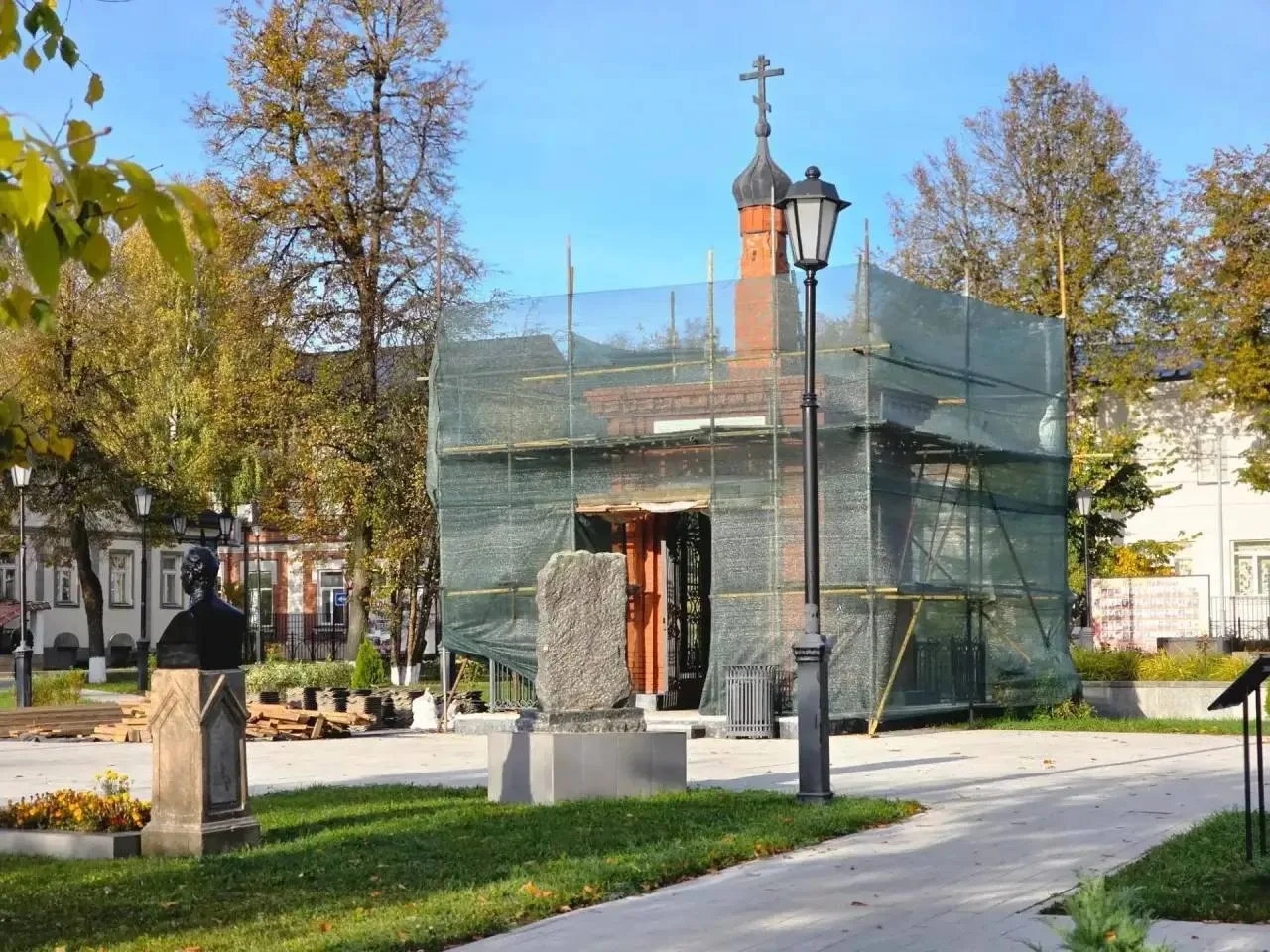 🙏В Верее ремонтируют Часовню иконы Казанской Божией Матери