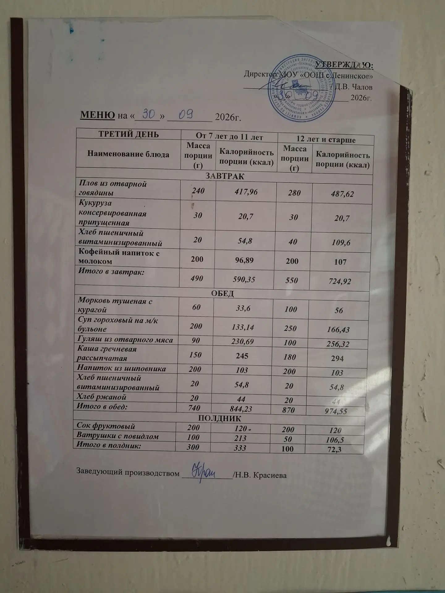 Дата: 30.09.2026 г.