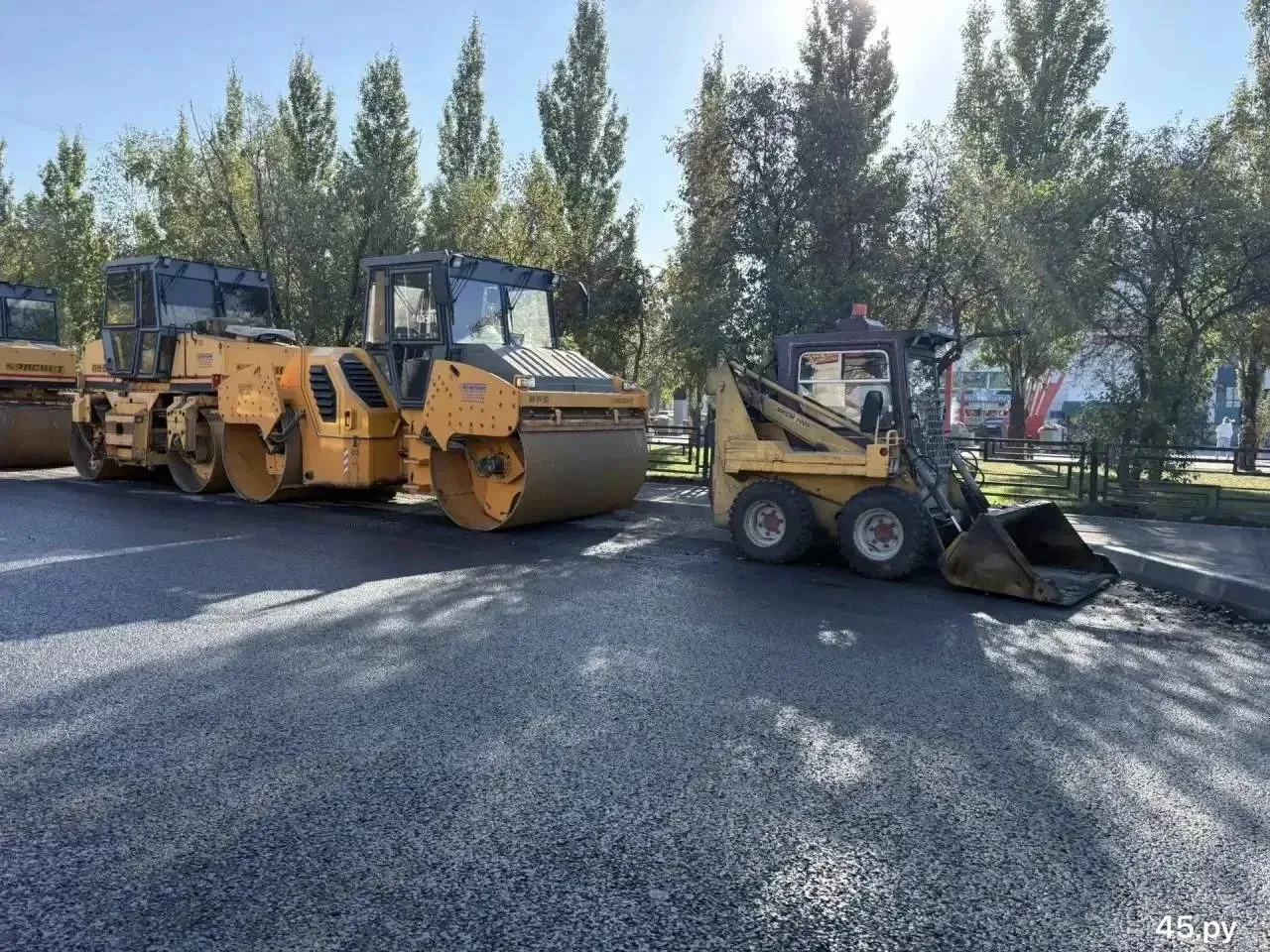 ​🚧 В Кургане завершили ремонт нескольких дорог