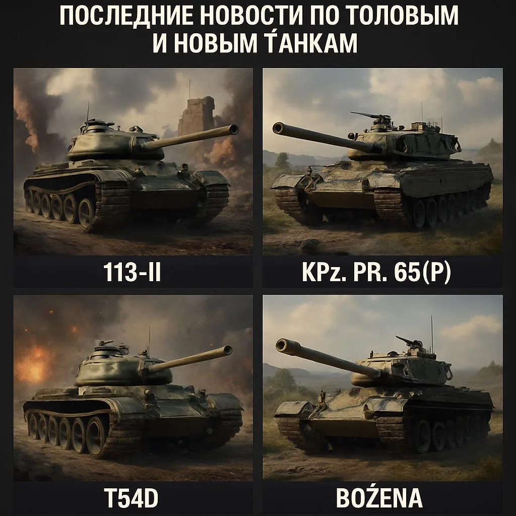 🚀 Привет, танкисты! Сегодня мы подготовили для вас свежайшие новости о топовых и новых...