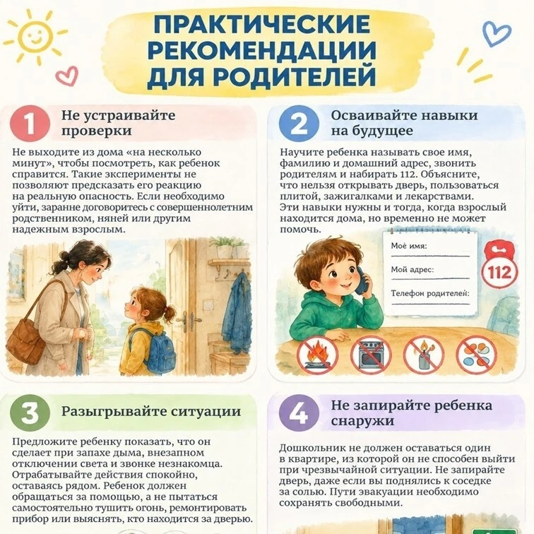 🛡️ Можно ли оставлять ребёнка дошкольного возраста одного дома? Рекомендации для родит...