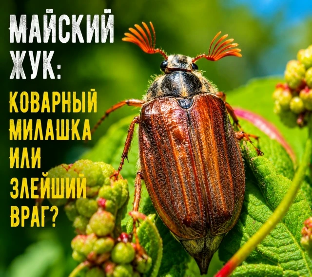 Майский жук: милый символ весны или опасный враг огорода? 🪲