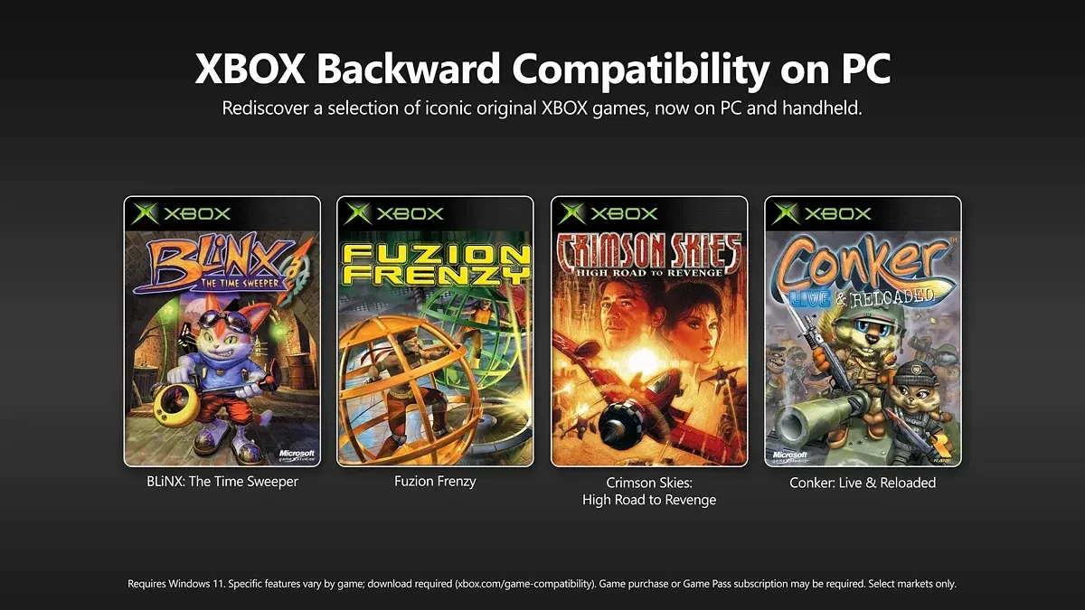 Microsoft запустила программу обратной совместимости Xbox на PC.

И представила раннюю версию Xbox B
