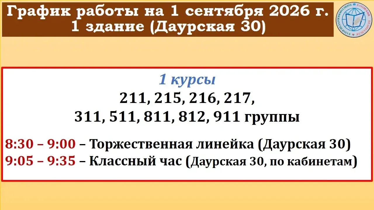 ВНИМАНИЕ ПЕРВОКУРСНИКАМ И РОДИТЕЛЯМ!