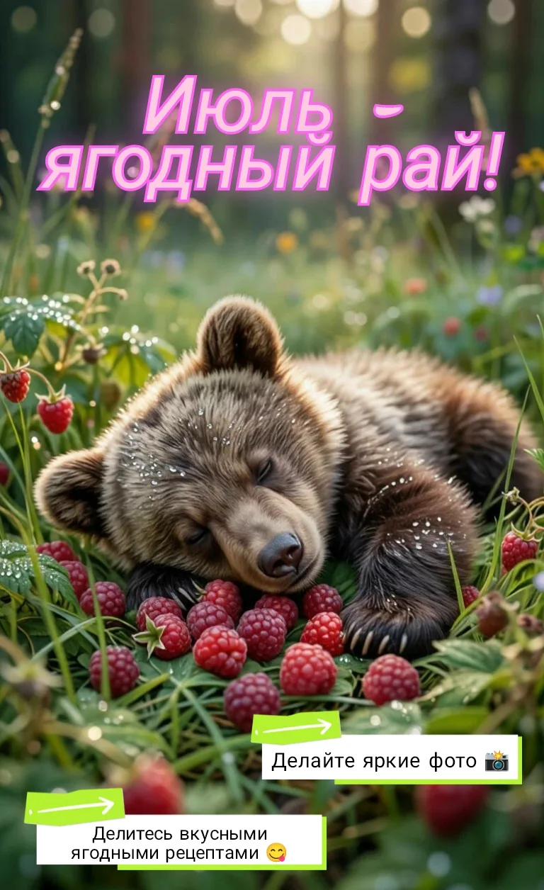 🍓 Июль — ягодный рай!