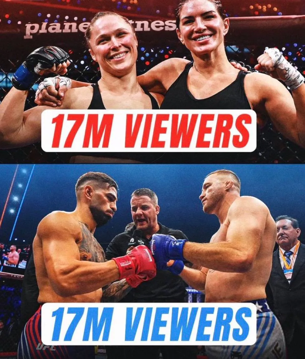 🥊 Событие UFC в Белом доме достигло 17 миллионов зрителей на Paramount+ и сравнялось п...