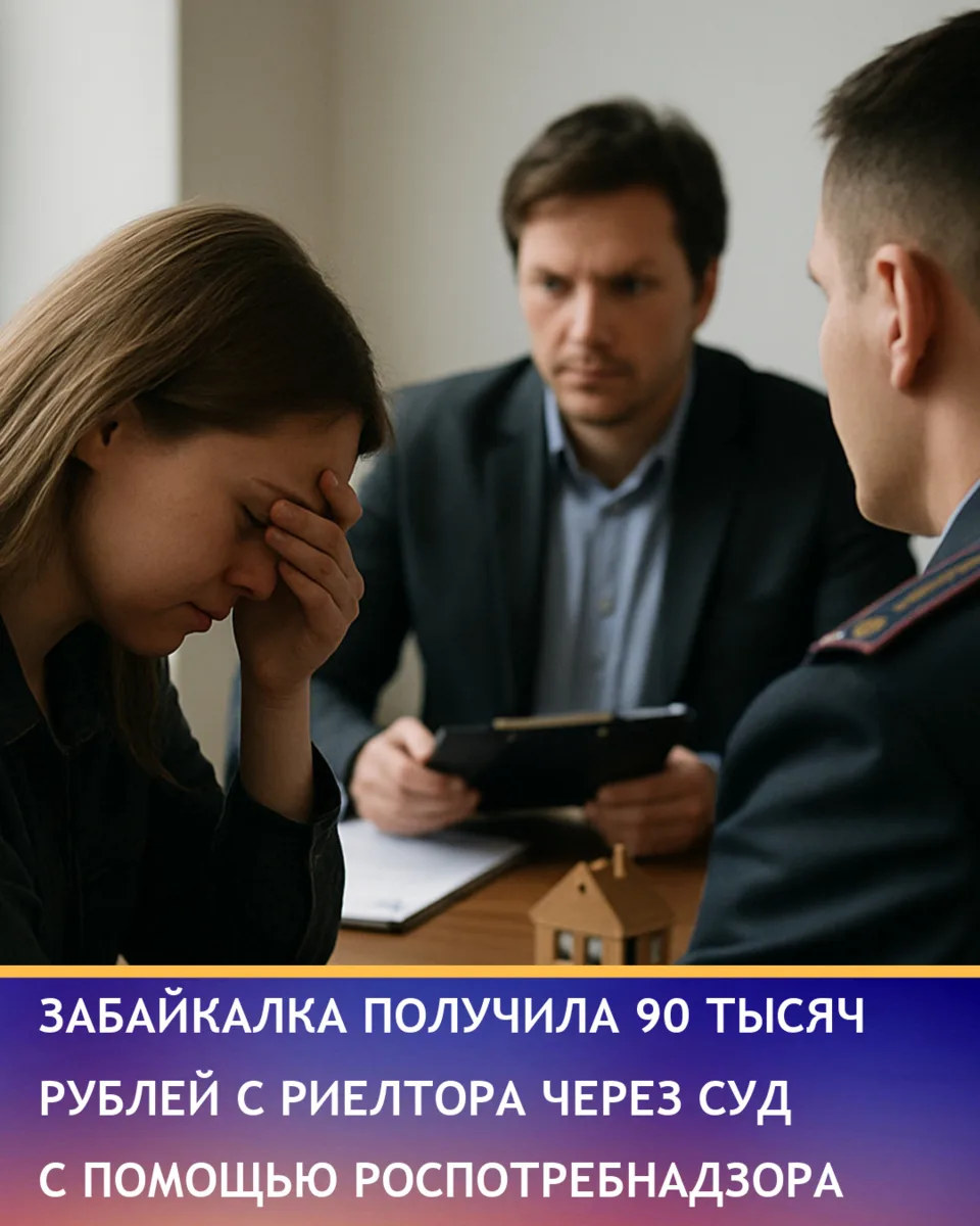 Жительница Забайкалья через суд получила 90 тысяч рублей от недобросовестного риелтора ...