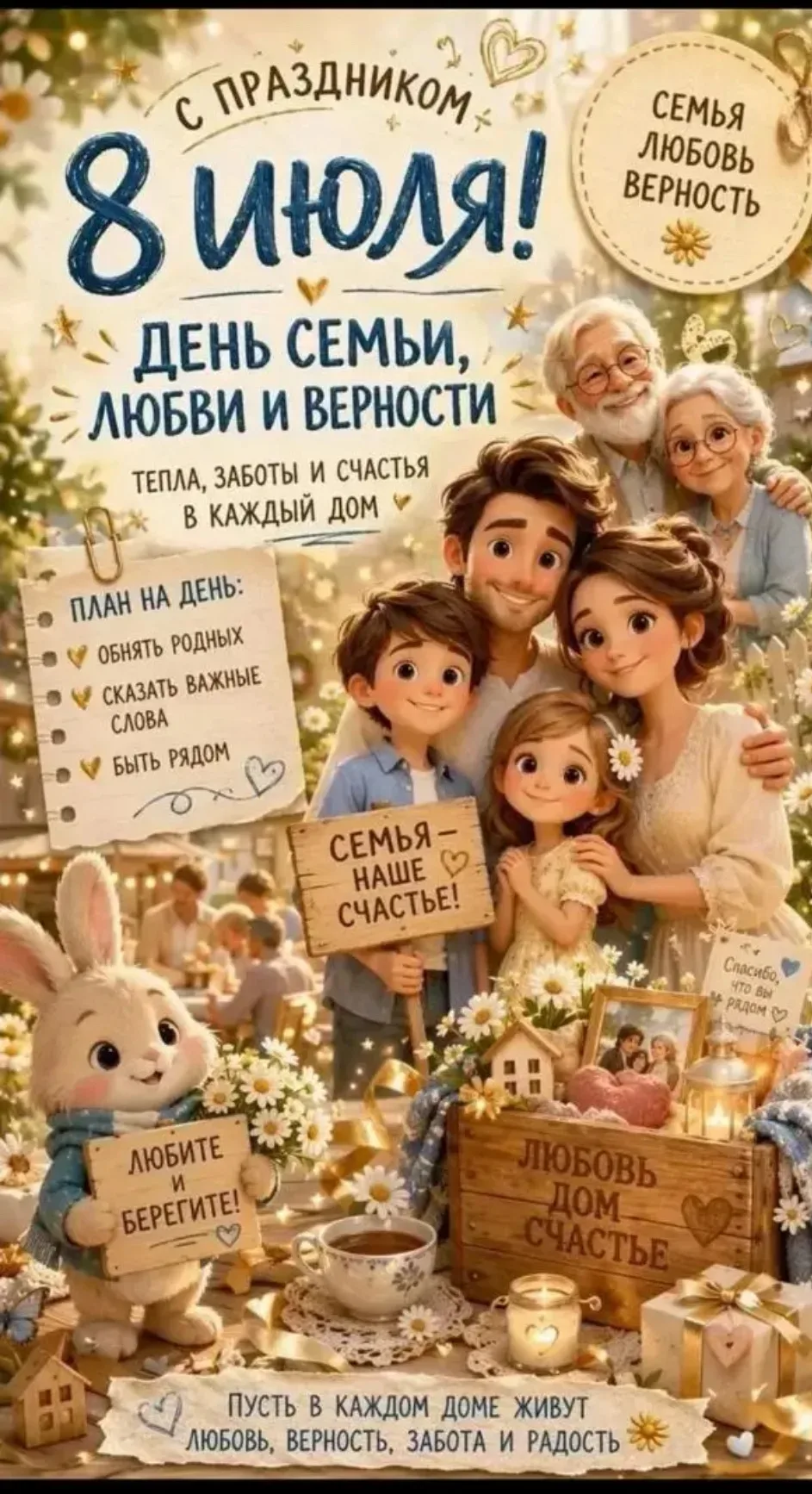 С Днём семьи, любви и верности!
Сегодня День памяти святых Петра и Февронии Муромских, покровителей 