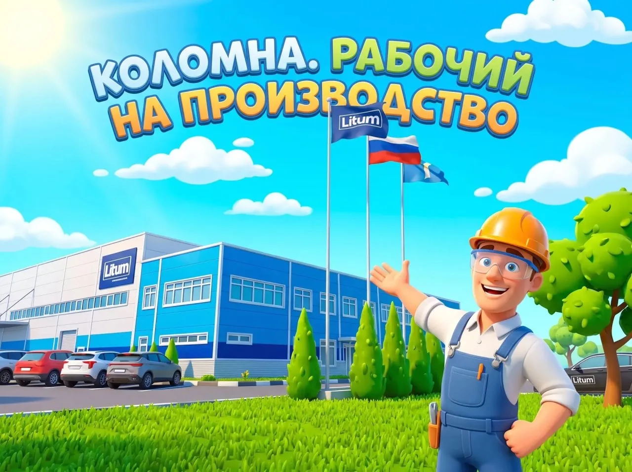 Коломна. Рабочий на производство