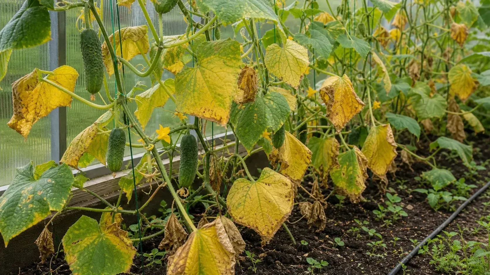 🥒 Огурцы начали желтеть? Сначала проверьте эти три вещи!!!

Если листья или завязи начали желтеть, 