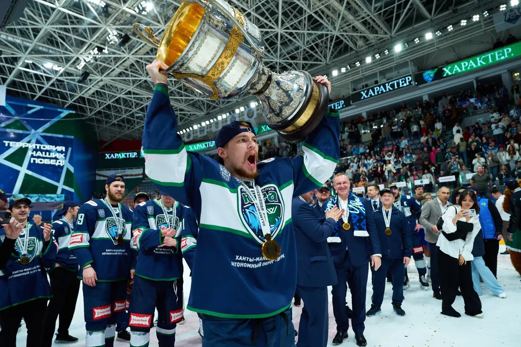 Хоккейный клуб «Югра» стал чемпионом России! 🏆  🏒 В пятом матче финальной серии игр Всероссийской хо
