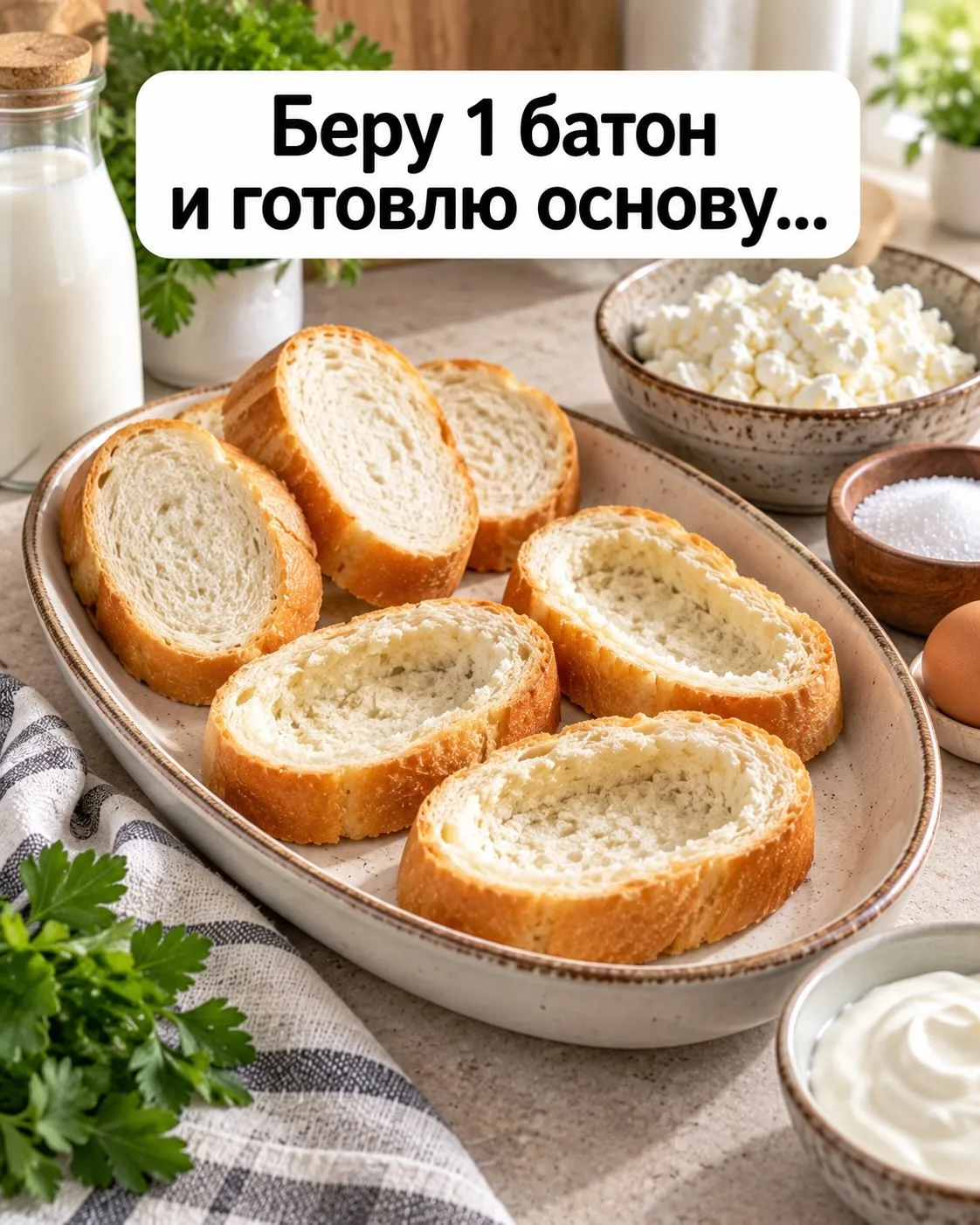 Ленивые  лодочки из батона — простой рецепт к чаю без долгой возни 🤍