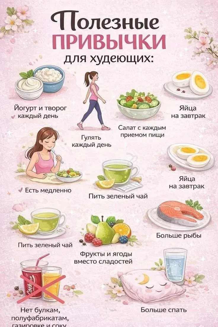 Полезные привычки для худеющих