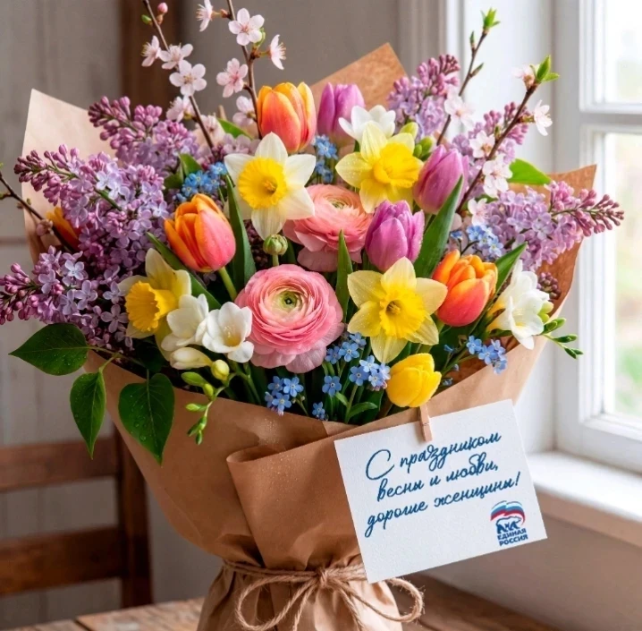 🌷🌷🌷Дорогие женщины, поздравляю вас с Международным женским днём 8 Марта.