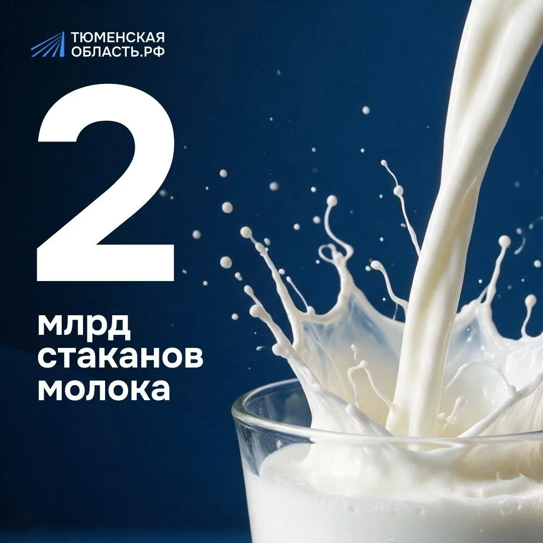 А вы знали, сколько молока производится в Тюменской области за год?