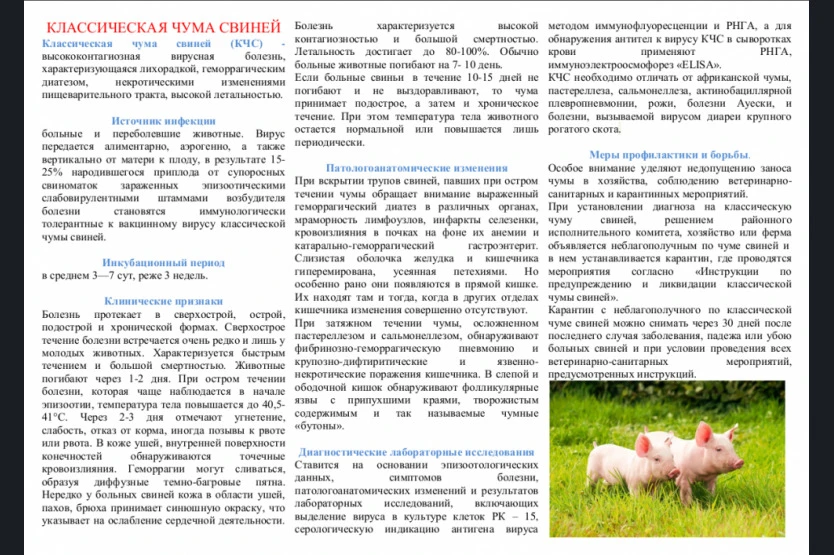 Памятка для населения