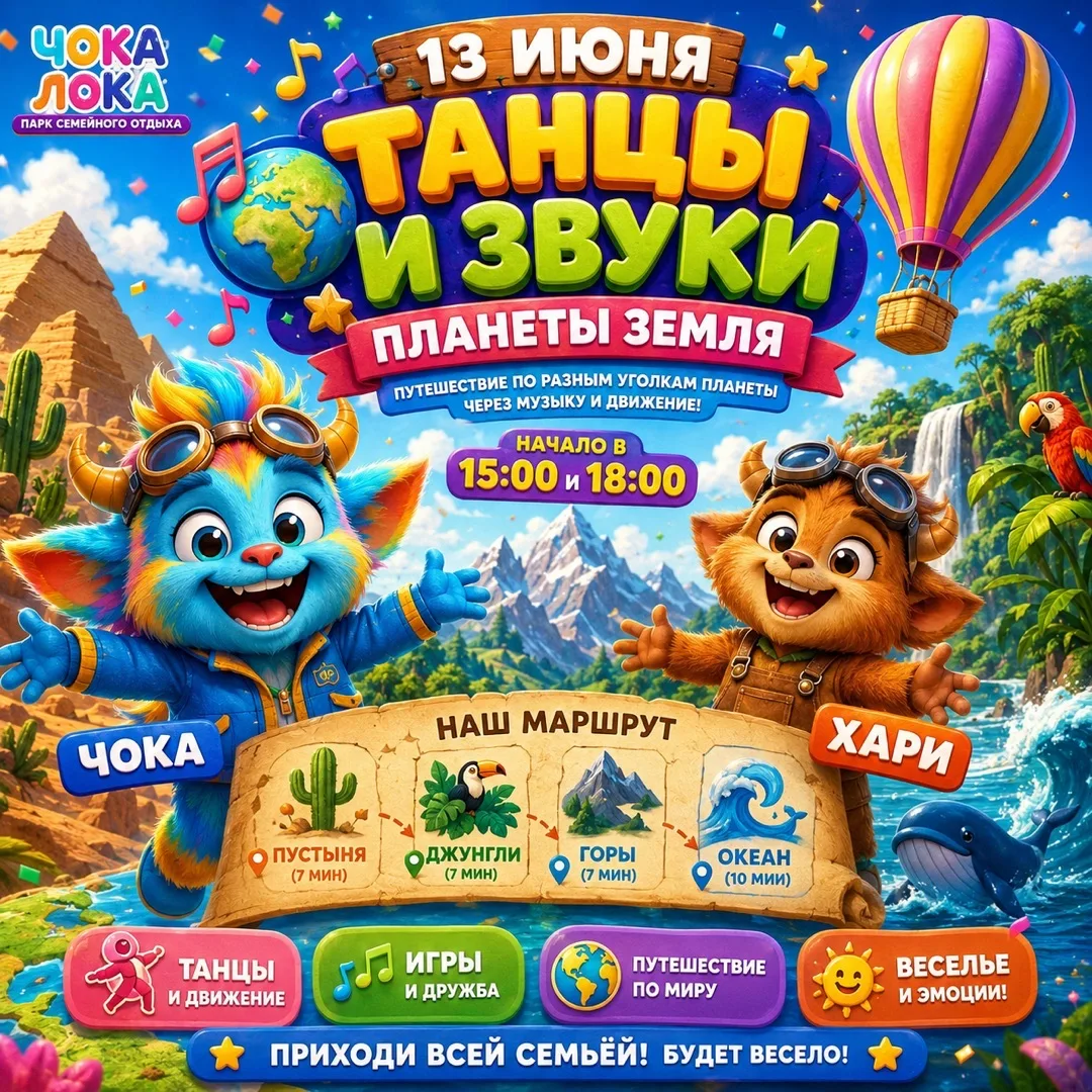 🌍✨ Большое путешествие начинается в Чока-Лока! ✨🌈