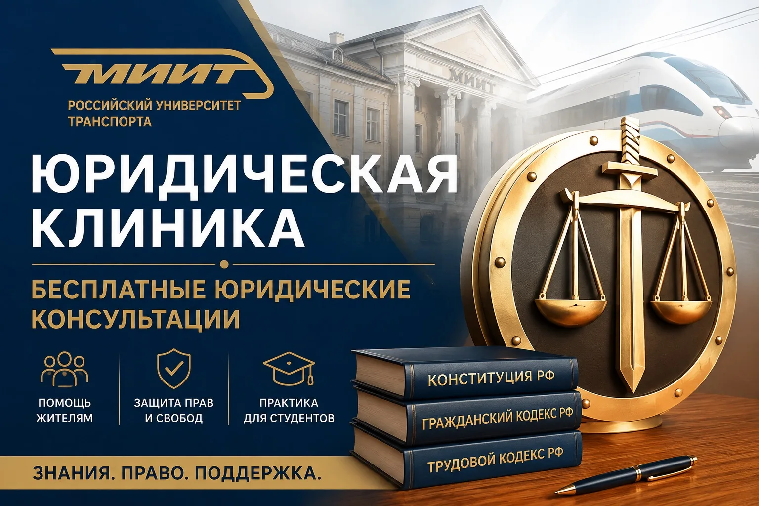 ⚖️ После летнего перерыва Юридическая клиника РУТ вновь готова помогать жителям!