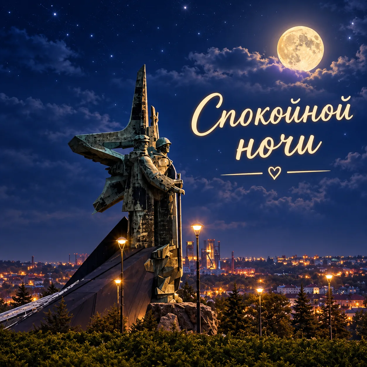 🌙Спокойной ночи! Пусть ночь укроет вас тишиной, уютом и любовью. Сладких снов!🏠