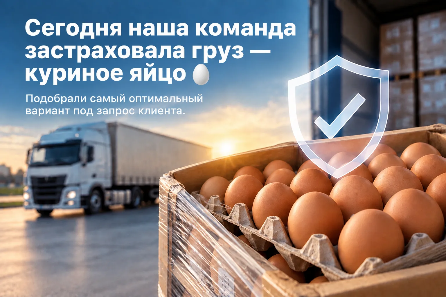 Сегодня застраховали грузоперевозку: оформили годовой полис с лимитом ответственности 1...