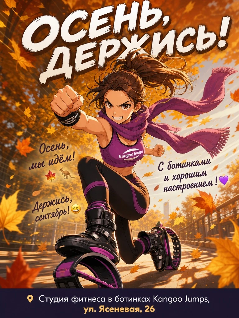 Осень, держись! Мы пришли! 🍁🦘