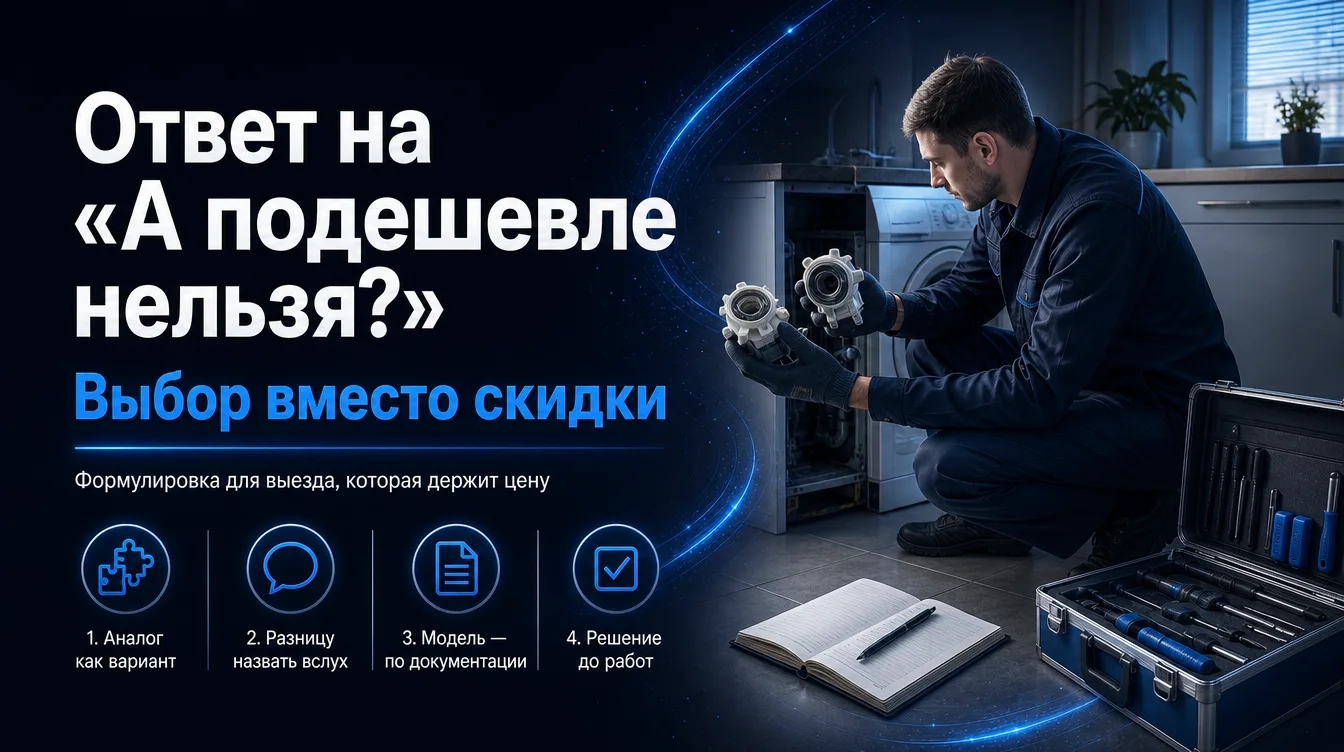 💬 «А подешевле нельзя?» — самая частая фраза на выезде. Скидку давать необязательно, о...