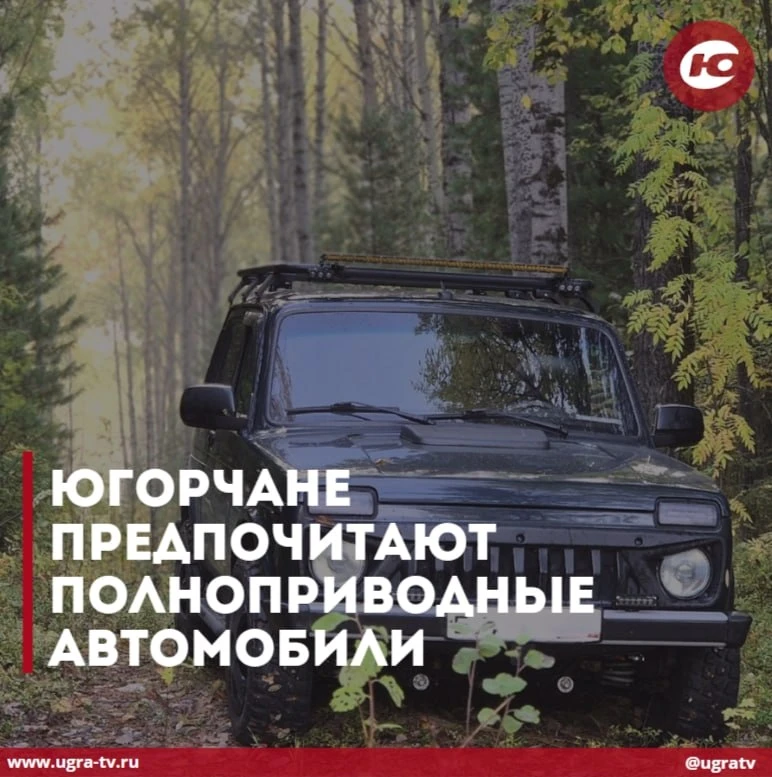 Югорчане предпочитают полноприводные автомобили 🚗