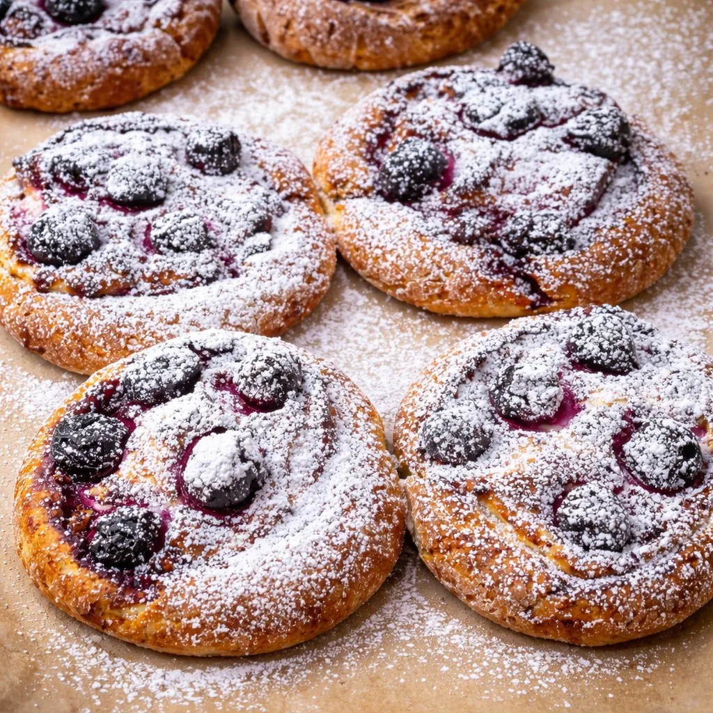 🍒 Ватрушка с вишней — это та самая классика, которую мы все любим с детства, но с наши...