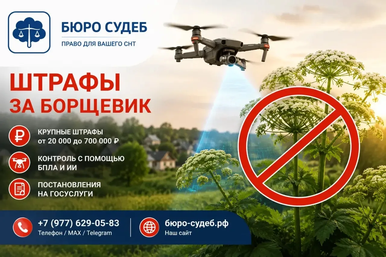 ⚠️ ВНИМАНИЕ! За борщевик начали штрафовать с помощью БПЛА и ИИ — постановления приходят...