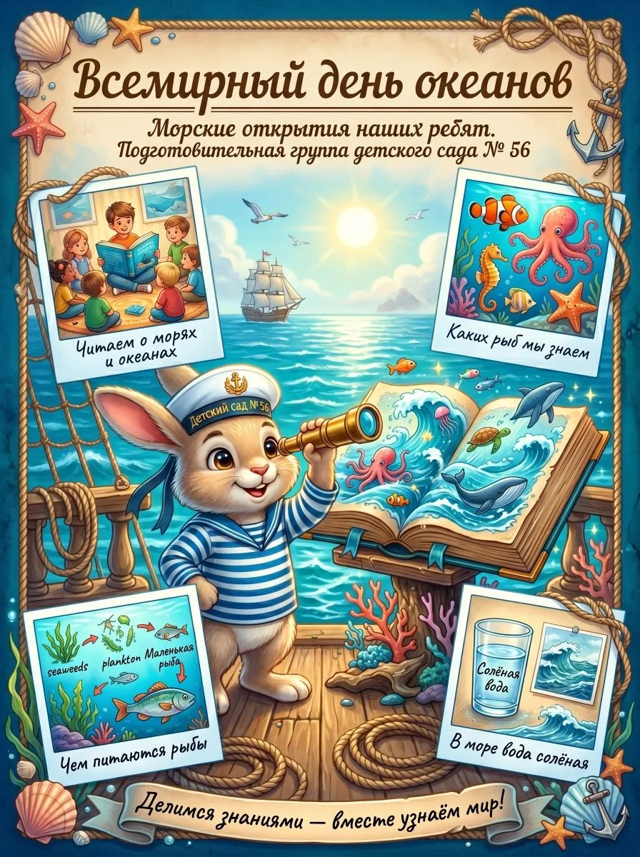 🌊 Всемирный день океанов: морские открытия наших ребят

8 июня — Всемирный день океанов. Этот позна