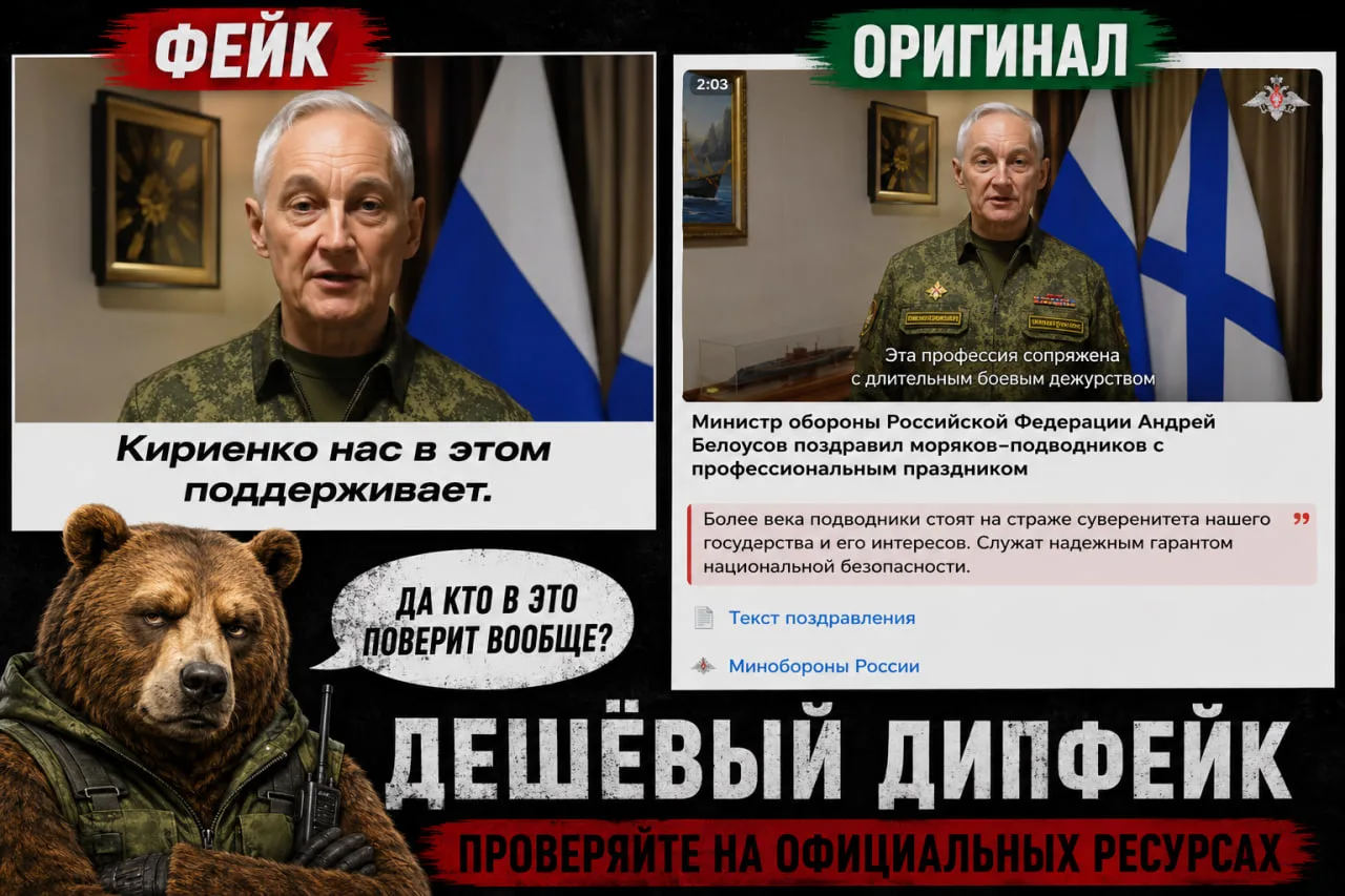 ❗️ Дипфейк про “перенос выборов” и “мобилизацию”