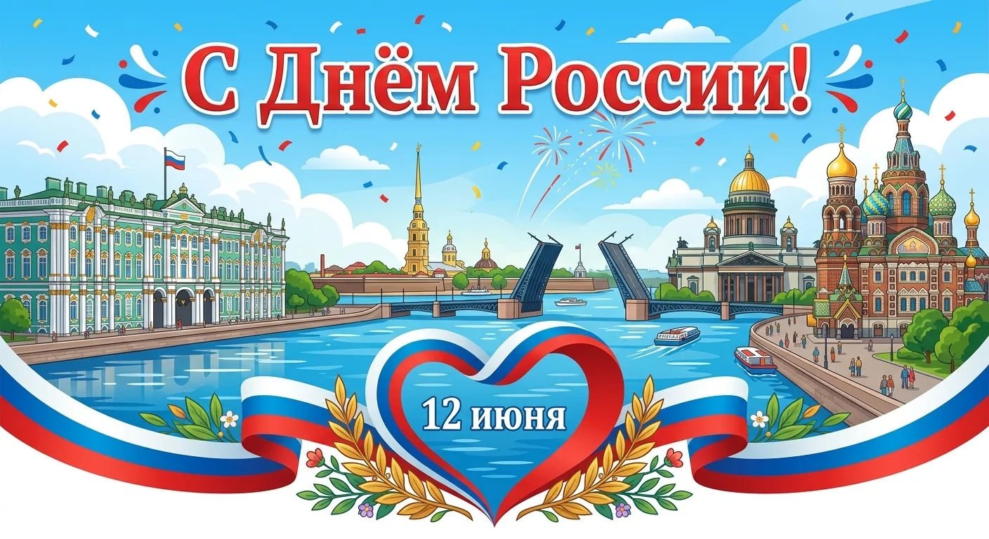 С Днём России! 🇷🇺

Сегодня наша страна отмечает один из самых главных праздников — День России!🤍�