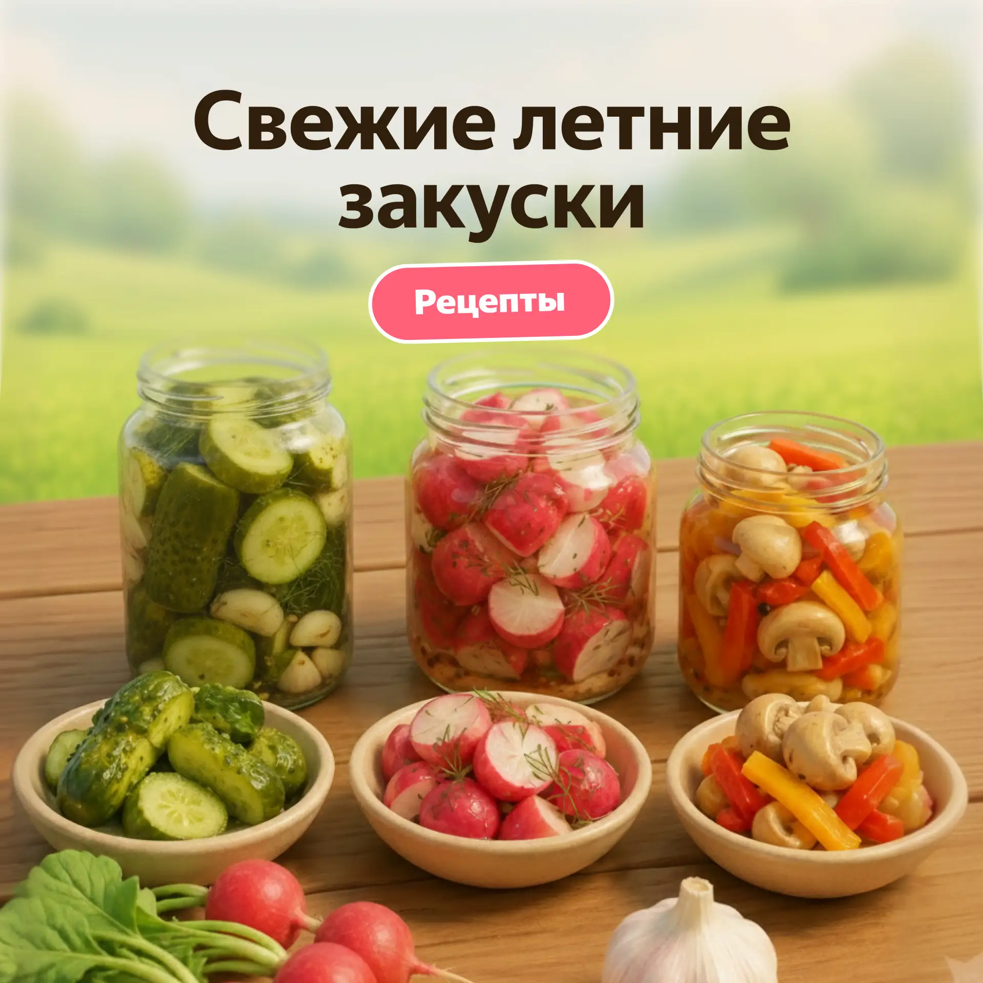 Лето создано для лёгких закусок и долгих посиделок на кухне или во дворе. 

Едадил собрал для вас тр