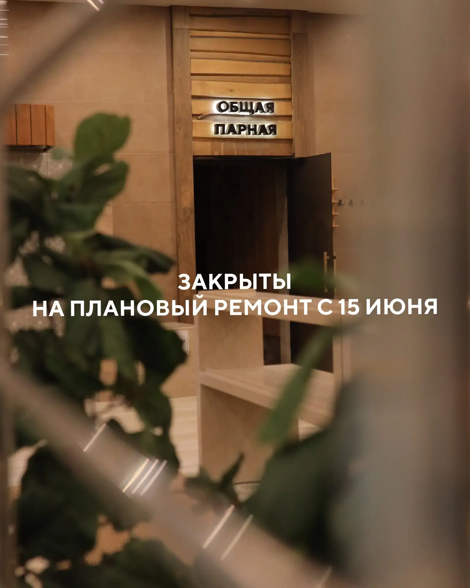 Друзья, напоминаем: с завтрашнего дня, 15 июня, мы закрыты на плановый ремонт.

Открытие планируем в