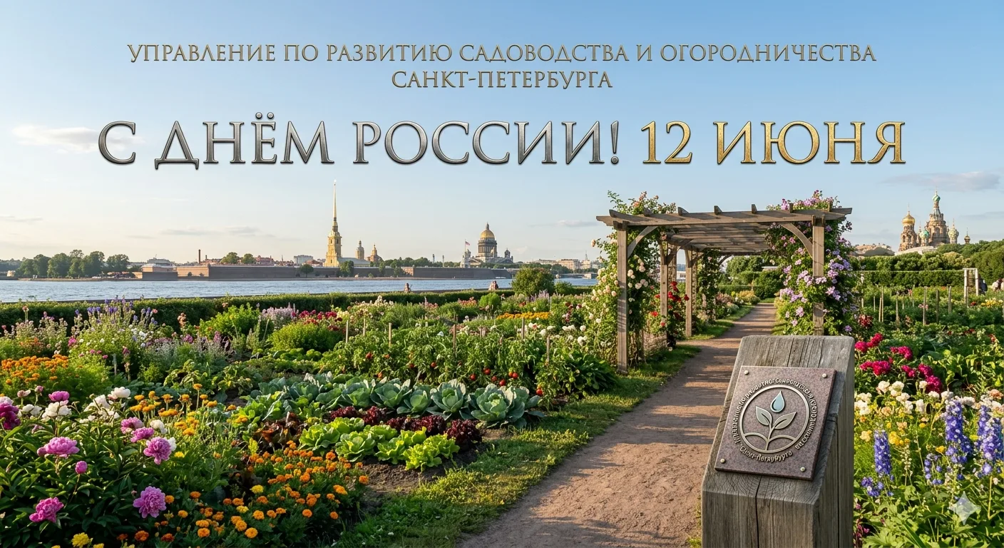 Уважаемые петербуржцы!

Управление по развитию садоводства и огородничества Санкт-Петербурга поздрав
