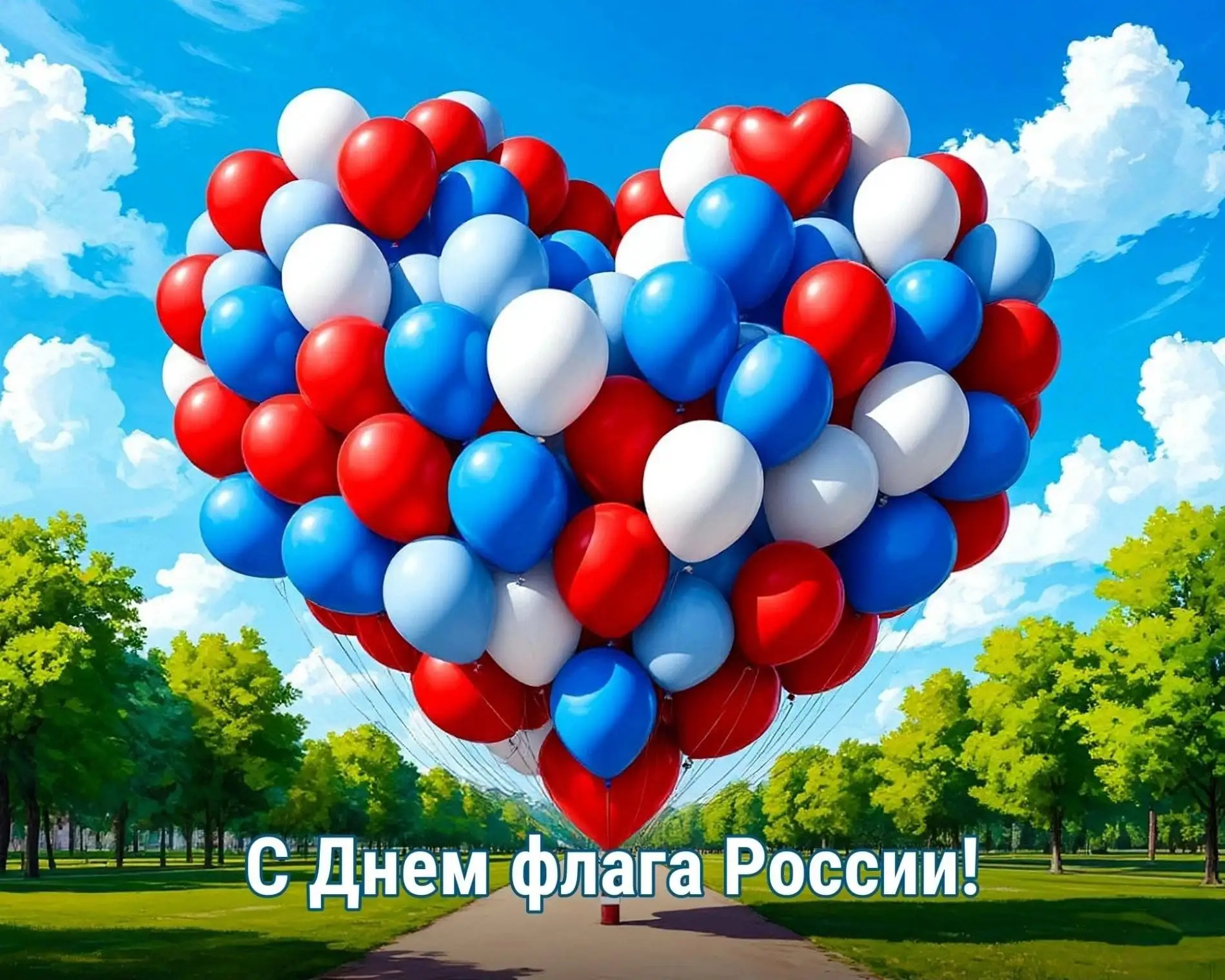 С Днём Государственного флага России! Пусть белое, синее и красное полотно всегда вдохн...