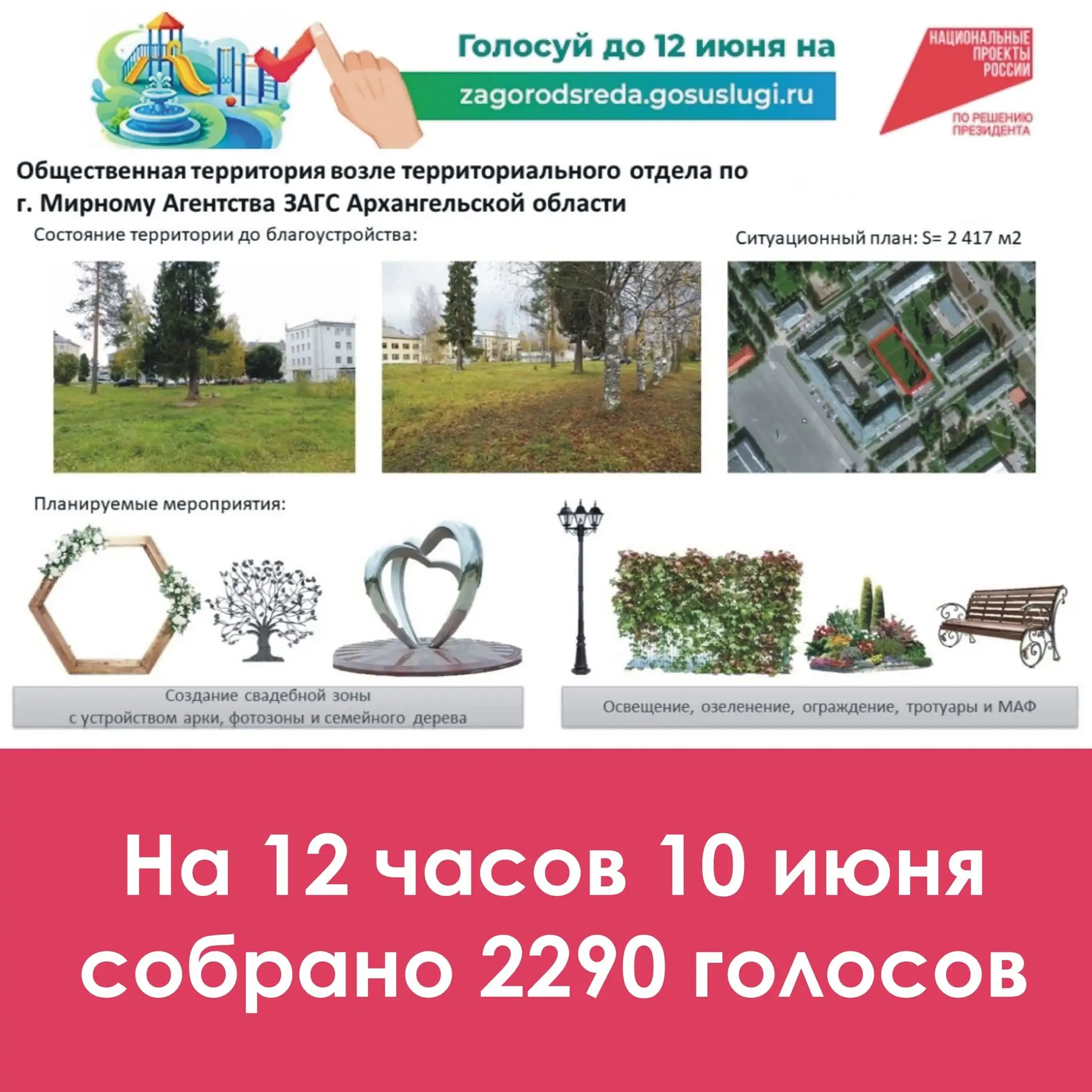 Считанные дни остались до завершения Всероссийского голосования за объекты благоустройства