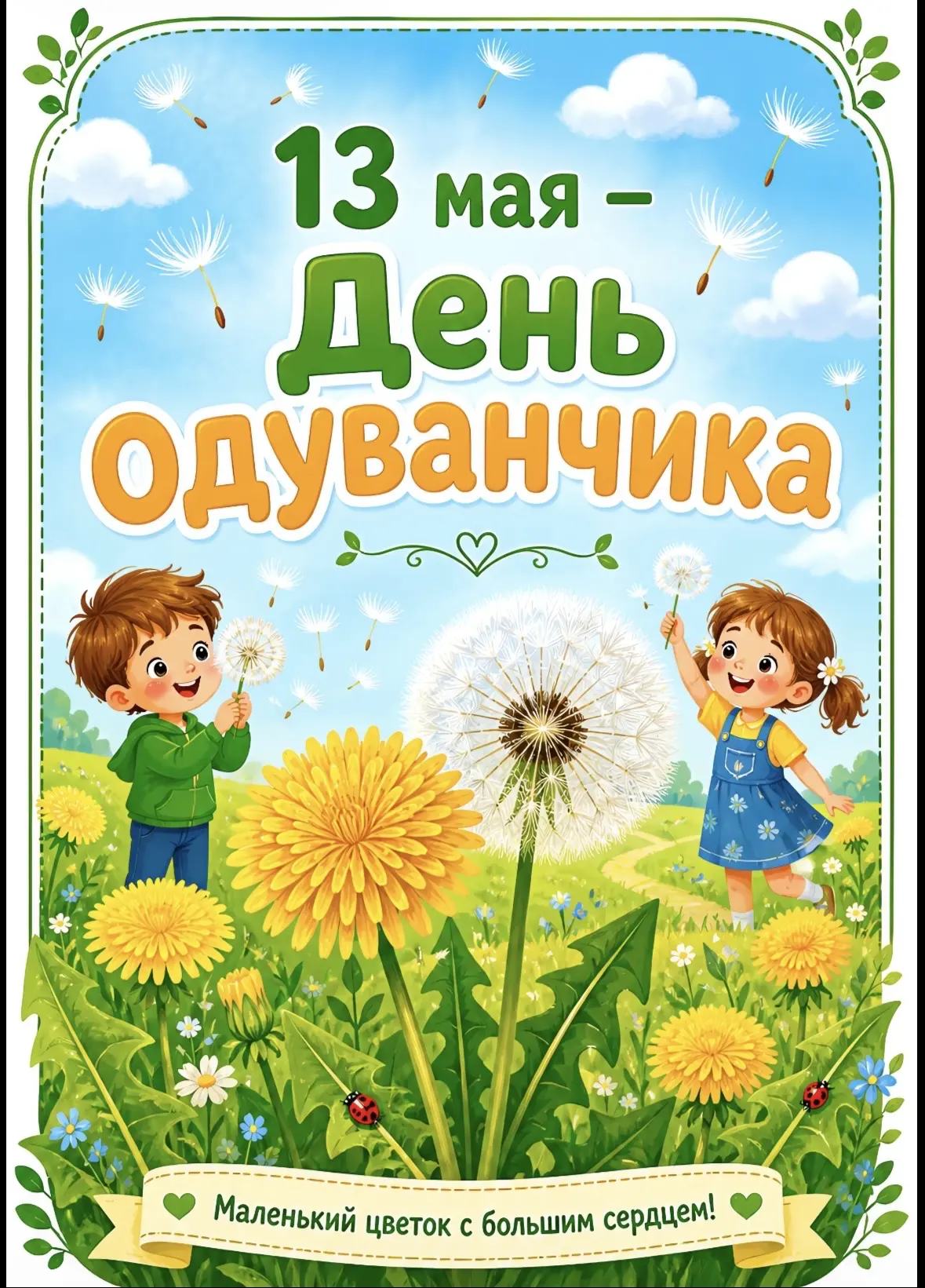 🌼✨ 13 мая — Всемирный день одуванчика! ✨🌼