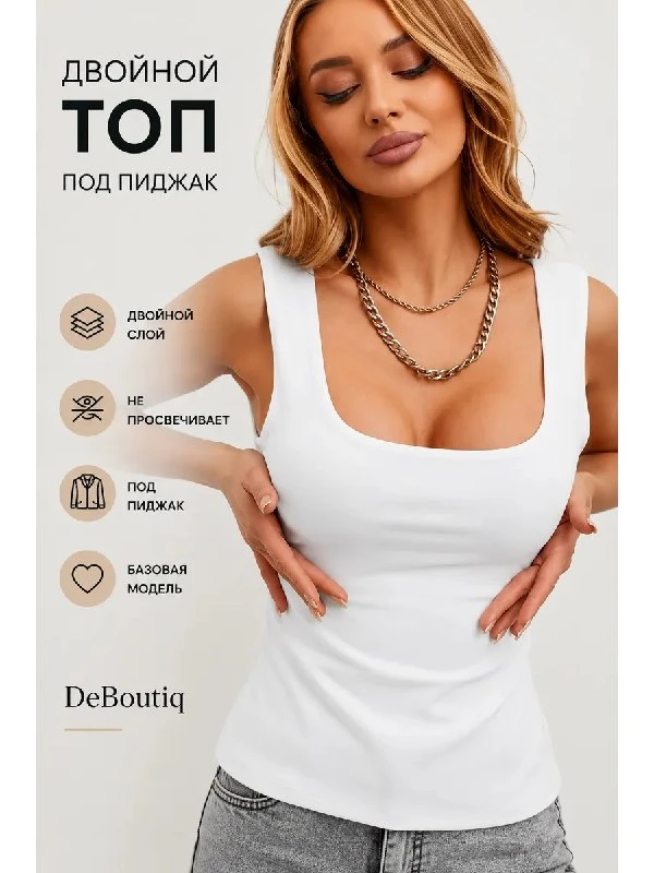 Топ двойной под пиджак летний DeBoutiq