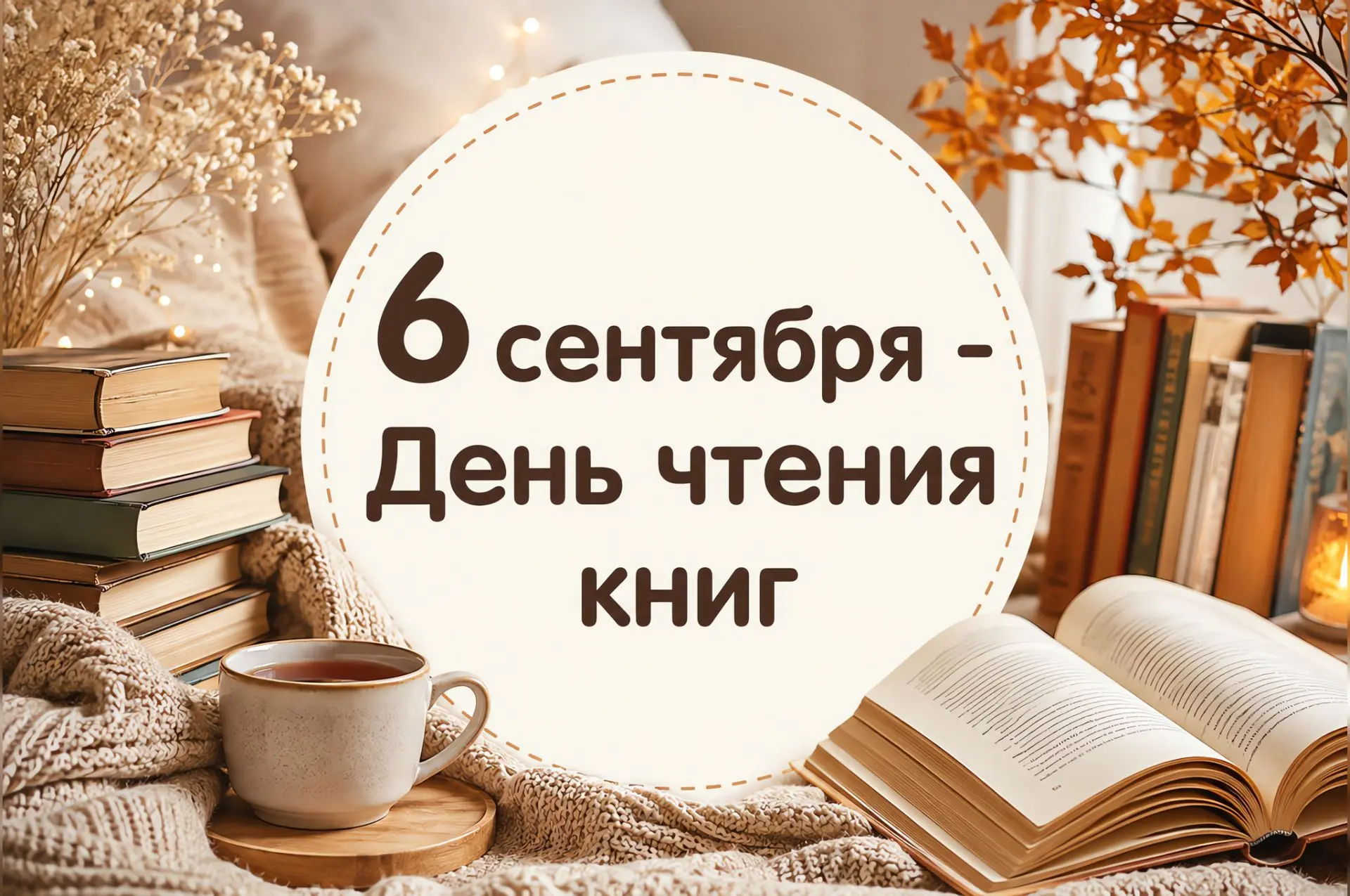 📖 6 сентября — День чтения книги! Откроем мир заново!