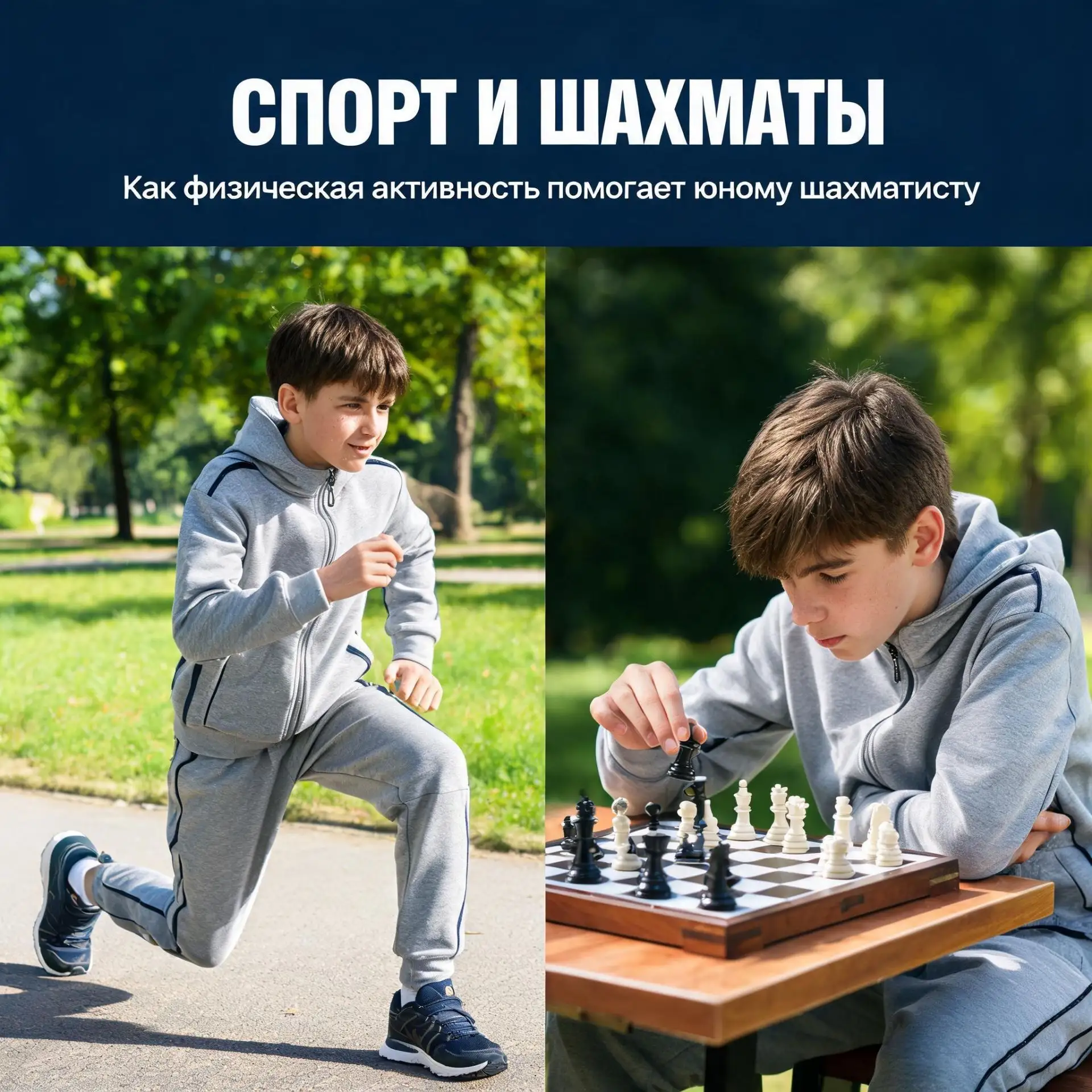 🧠💪 Спорт и шахматы: как физическая активность помогает юному шахматисту

Многие думают, что сила ш