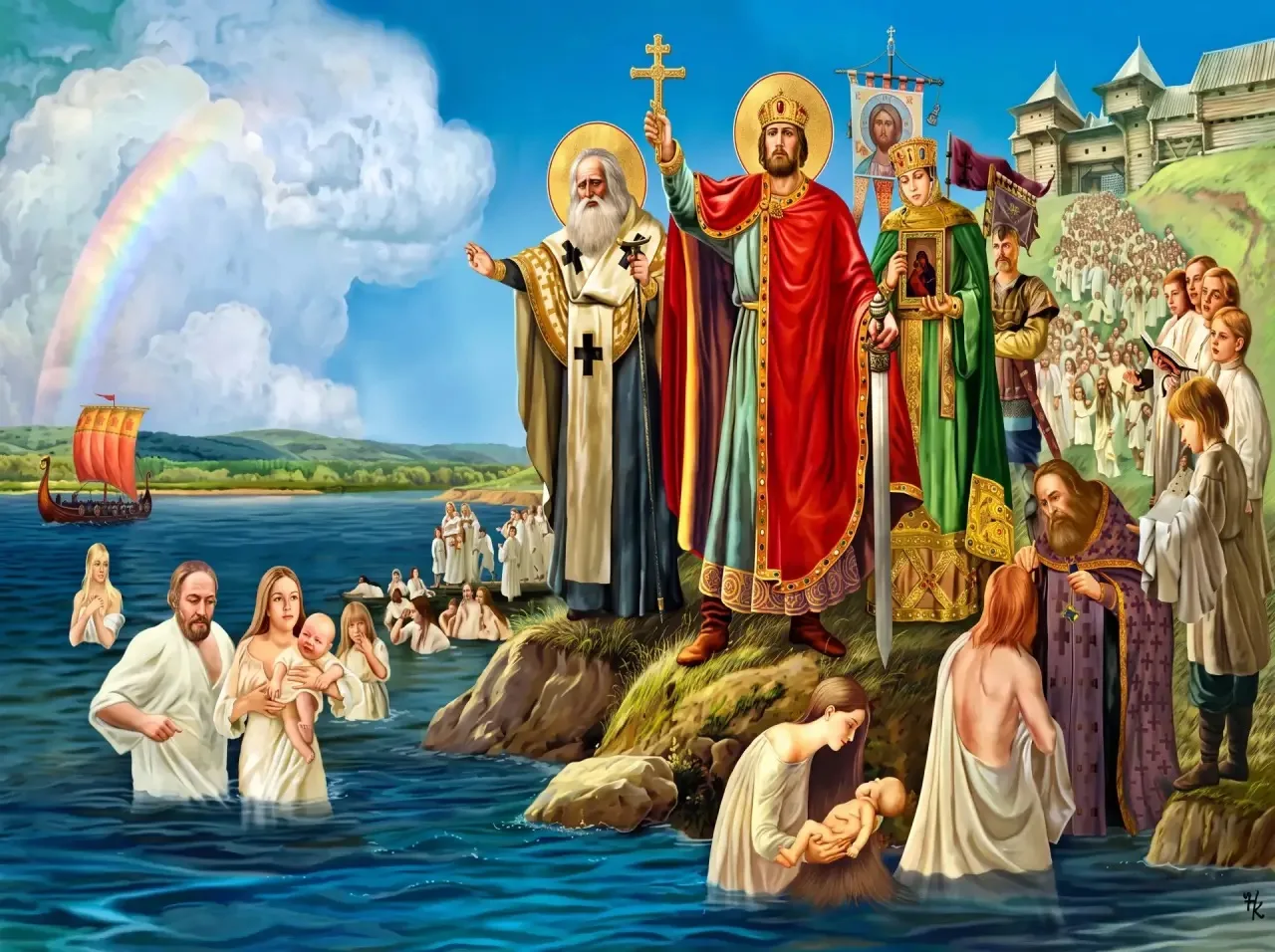 28 июля — День Крещения Руси💫

📌Ежегодно 28 июля в России отмечается День Крещения Руси — государс
